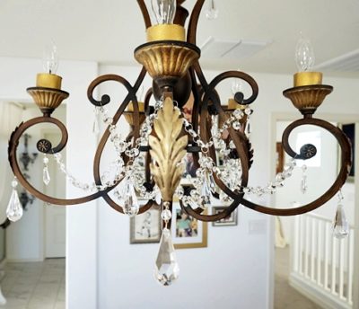 re-purposed chandelier