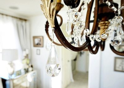 re-purposed chandelier