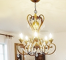 re-purposed chandelier