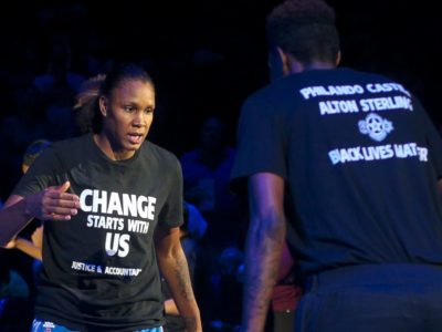 WNBA Black Lives Matter protest