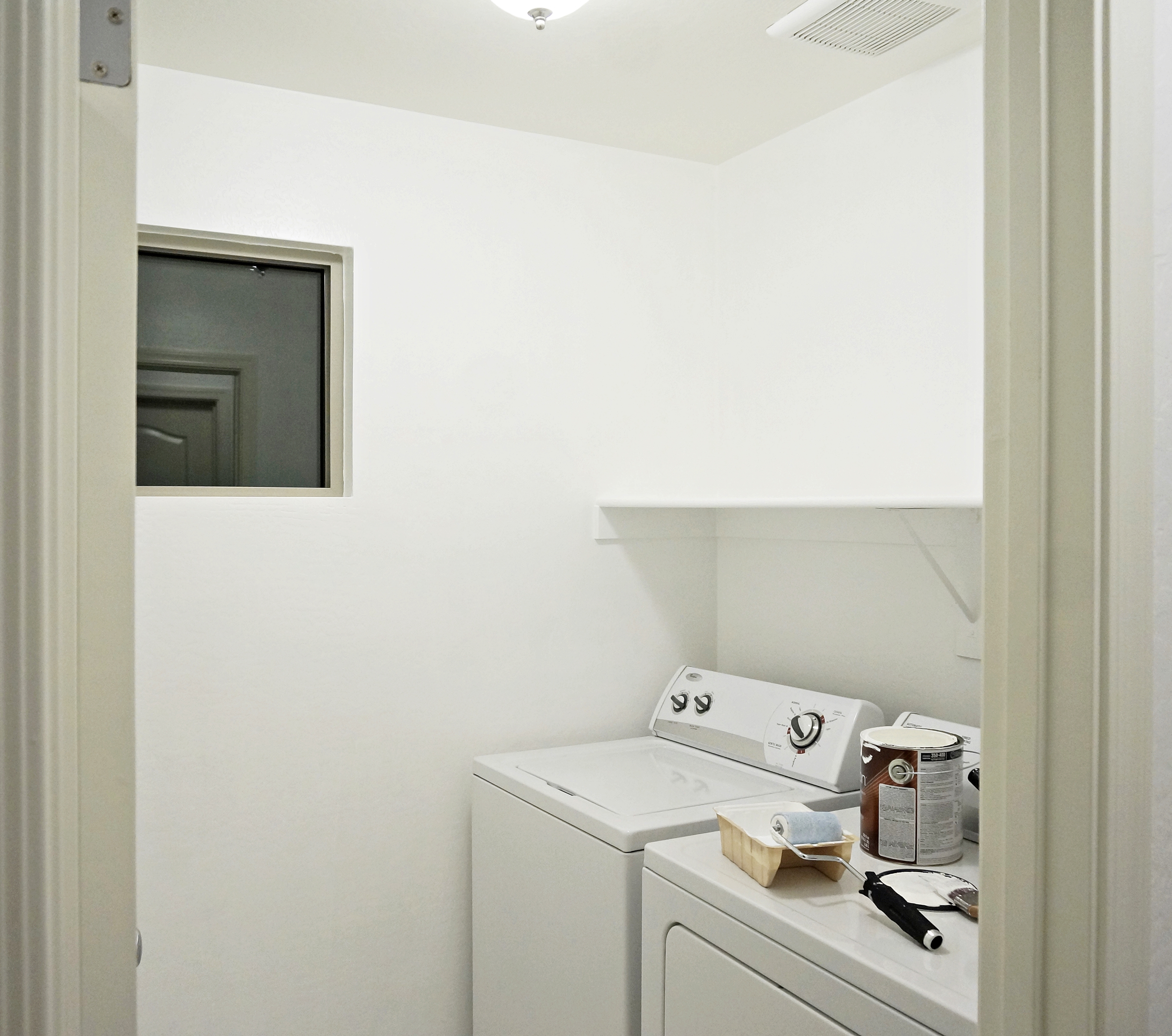 Laundry room before