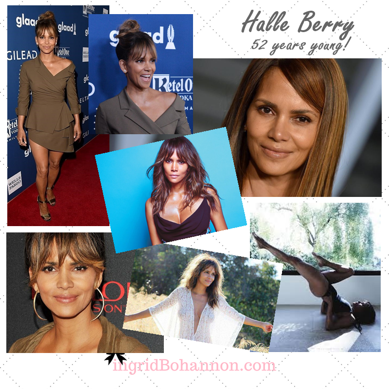 Halle Berry 50's collage