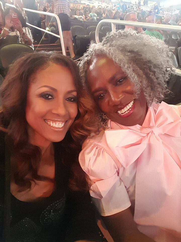 Ingrid and Peggie at the Janet Jackson concert