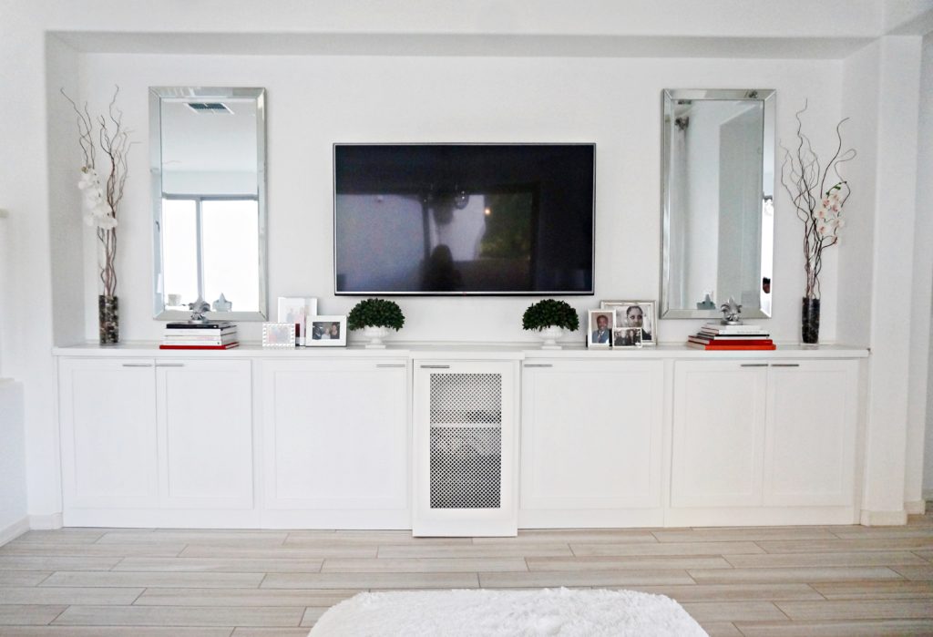 entertainment center mirrors