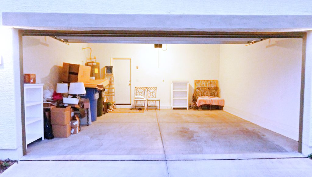 The Dollhouse garage before