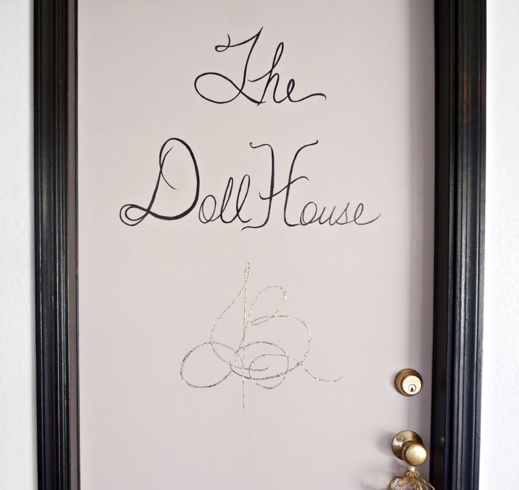 The Dollhouse Garage Makeover Reveal door detail