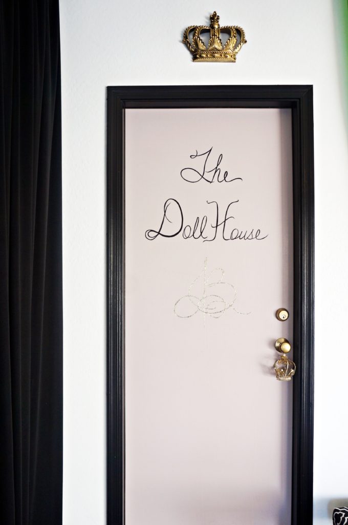 The dollhouse garage makeover reveal door detal