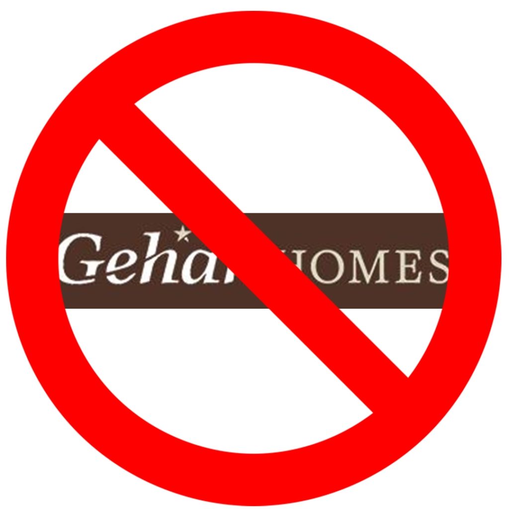 Just Say No to gehan homes