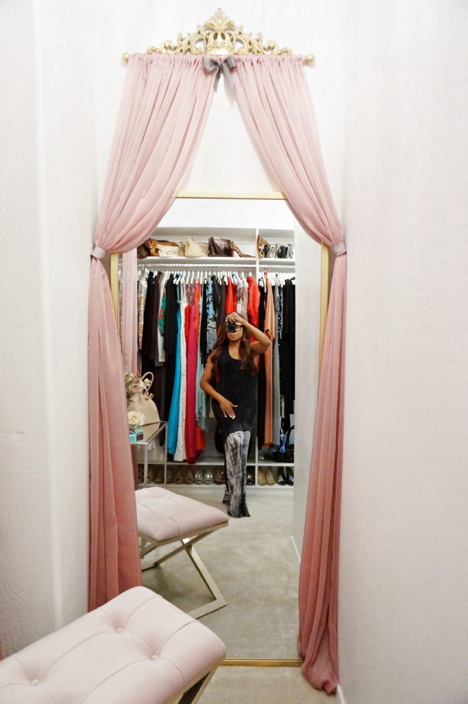 Master closet full length mirror