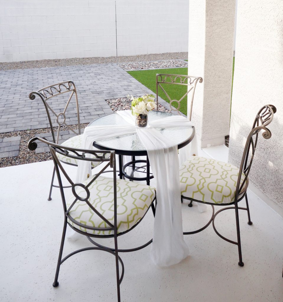 Outdoor patio table 