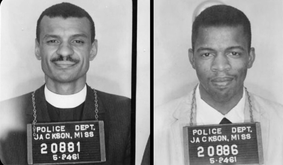 John Lewis and Rev. C.T. Vivian arrest