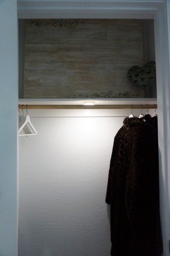 hall closet motion-sensored lighting