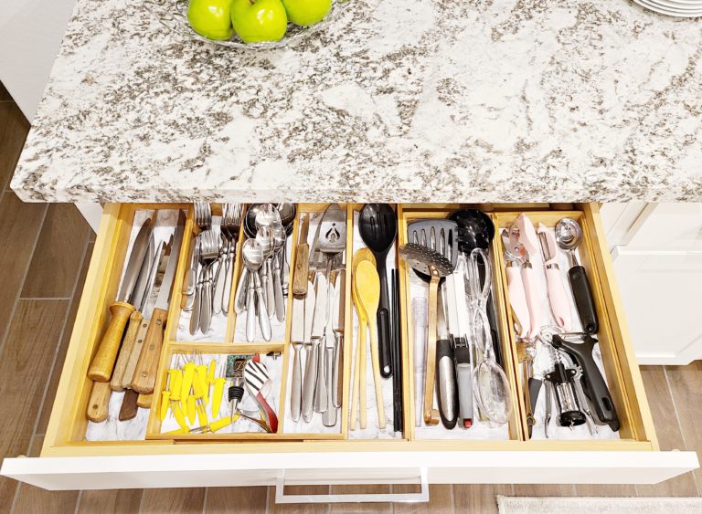 kitchen utensil drawer organization